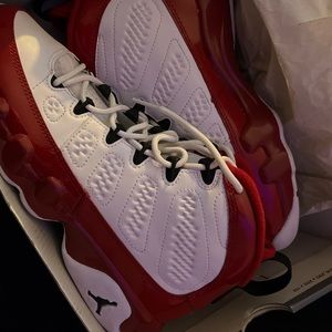 Nike Air Jordan 9 Retro "White/Gym Red” GS